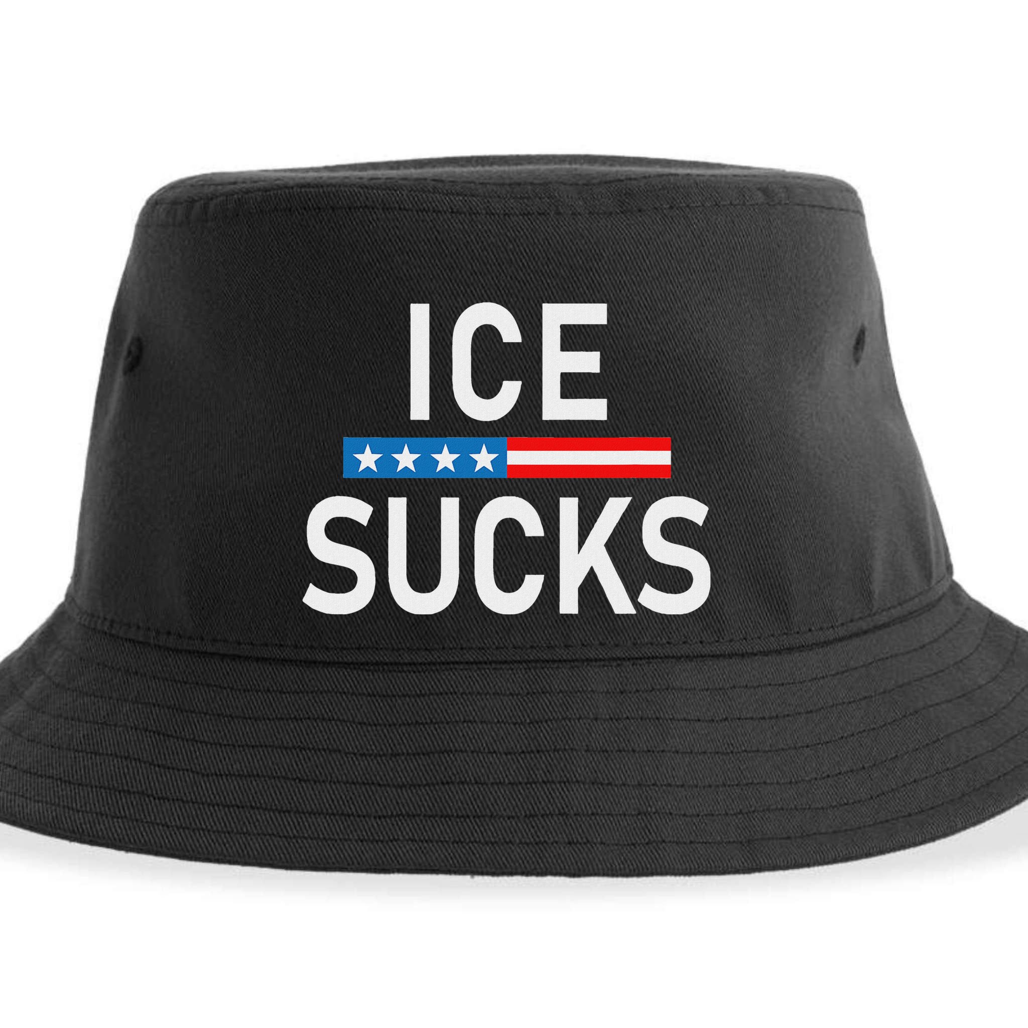 Support Immigrants Ice Sucks Sustainable Bucket Hat