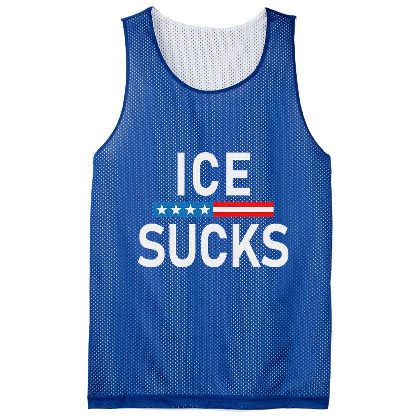 Support Immigrants Ice Sucks Mesh Reversible Basketball Jersey Tank