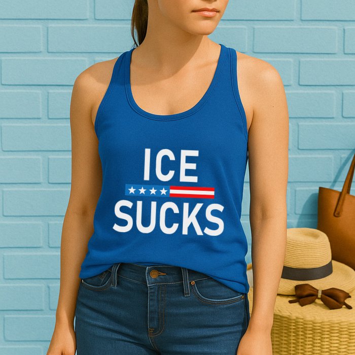 Support Immigrants Ice Sucks Womens Tank Top