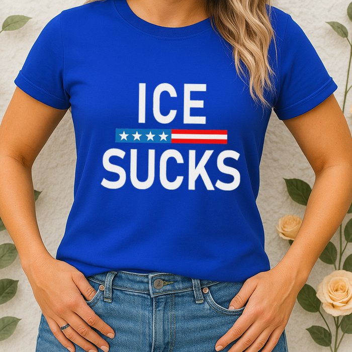 Support Immigrants Ice Sucks Womens T-Shirt