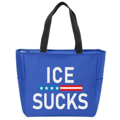 Support Immigrants Ice Sucks Zip Tote Bag