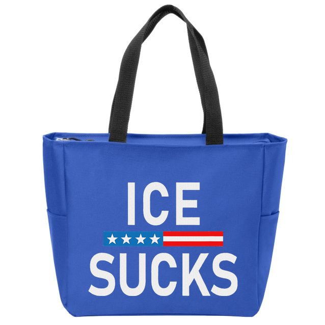 Support Immigrants Ice Sucks Zip Tote Bag