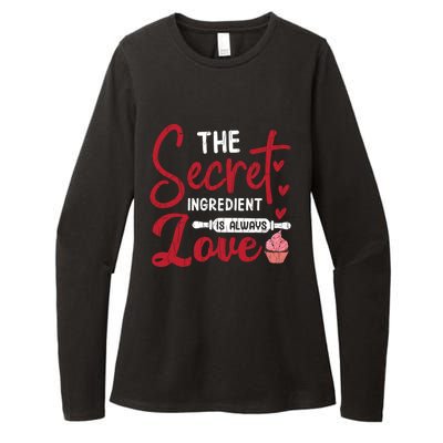 Secret Ingredient Is Love Valentines Day Graphic Great Gift Womens CVC Long Sleeve Shirt