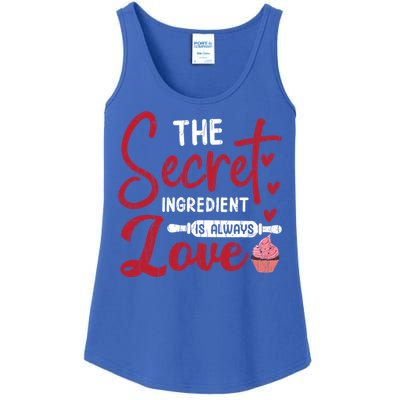 Secret Ingredient Is Love Valentines Day Graphic Great Gift Ladies Essential Tank