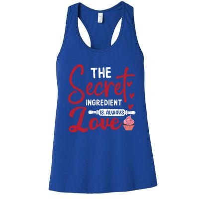 Secret Ingredient Is Love Valentines Day Graphic Great Gift Women's Racerback Tank