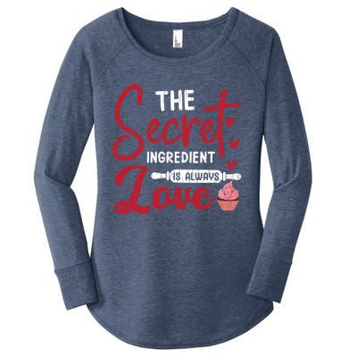 Secret Ingredient Is Love Valentines Day Graphic Great Gift Women's Perfect Tri Tunic Long Sleeve Shirt