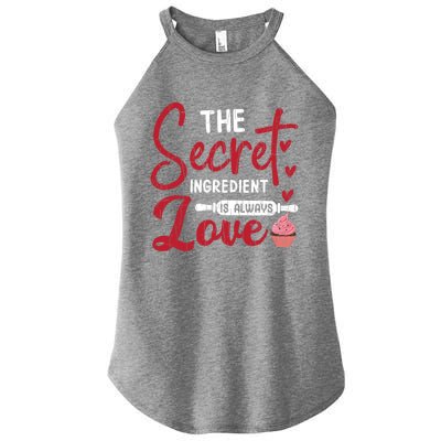 Secret Ingredient Is Love Valentines Day Graphic Great Gift Women's Perfect Tri Rocker Tank