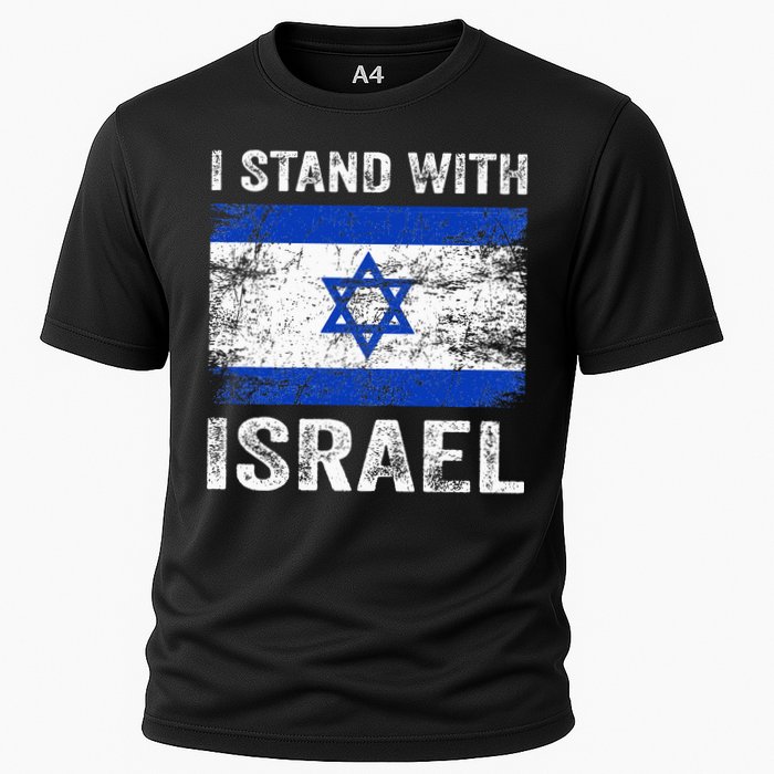 Support Israel I Stand With Israel Israeli Flag Cooling Performance Crew T-Shirt
