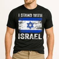 Support Israel I Stand With Israel Israeli Flag Cooling Performance Crew T-Shirt