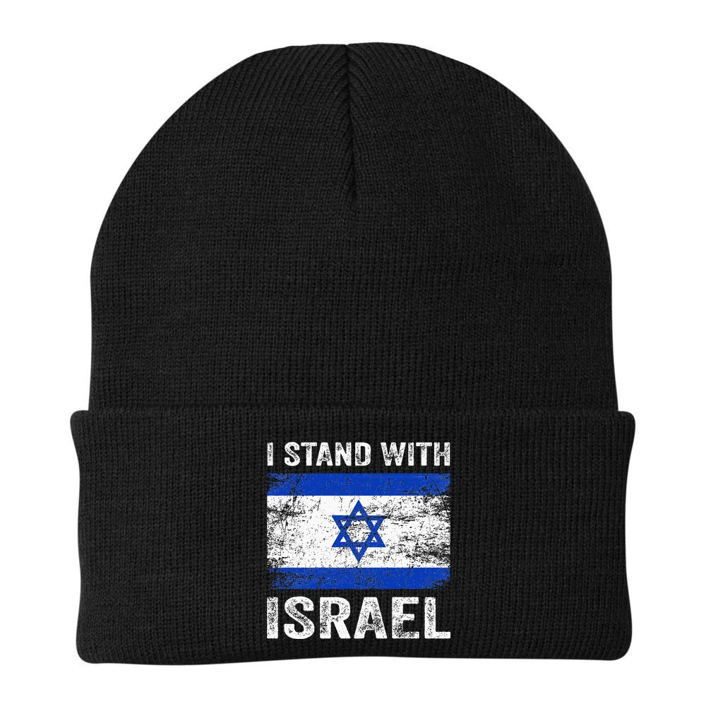 Support Israel I Stand With Israel Israeli Flag Beanie