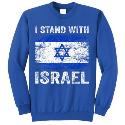 Support Israel I Stand With Israel Israeli Flag Sweatshirt
