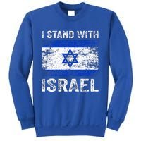 Support Israel I Stand With Israel Israeli Flag Sweatshirt