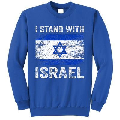 Support Israel I Stand With Israel Israeli Flag Sweatshirt