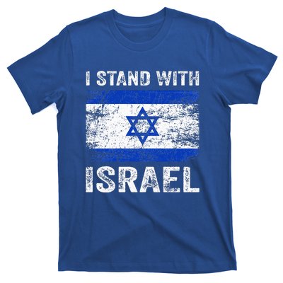 Support Israel I Stand With Israel Israeli Flag T-Shirt