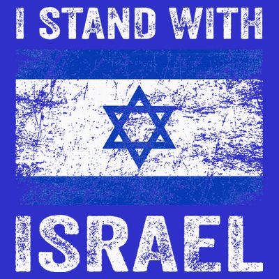 Support Israel I Stand With Israel Israeli Flag T-Shirt