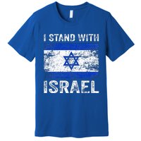 Support Israel I Stand With Israel Israeli Flag Premium T-Shirt