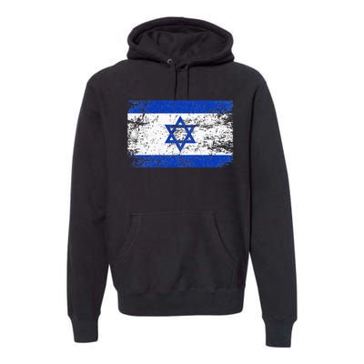 Support Israel I Stand With Israel Israeli Flag Premium Hoodie