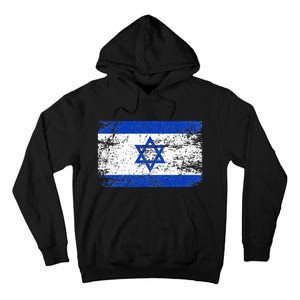 Support Israel I Stand With Israel Israeli Flag Tall Hoodie