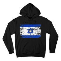 Support Israel I Stand With Israel Israeli Flag Tall Hoodie