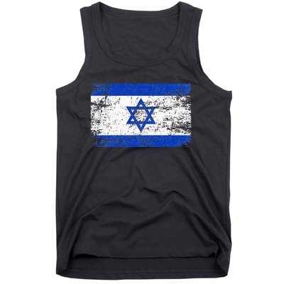 Support Israel I Stand With Israel Israeli Flag Tank Top