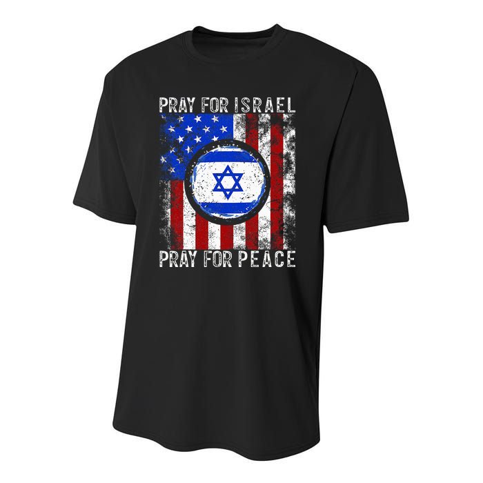 Support Israel I Stand With Israel  Pray For Israel  Youth Performance Sprint T-Shirt