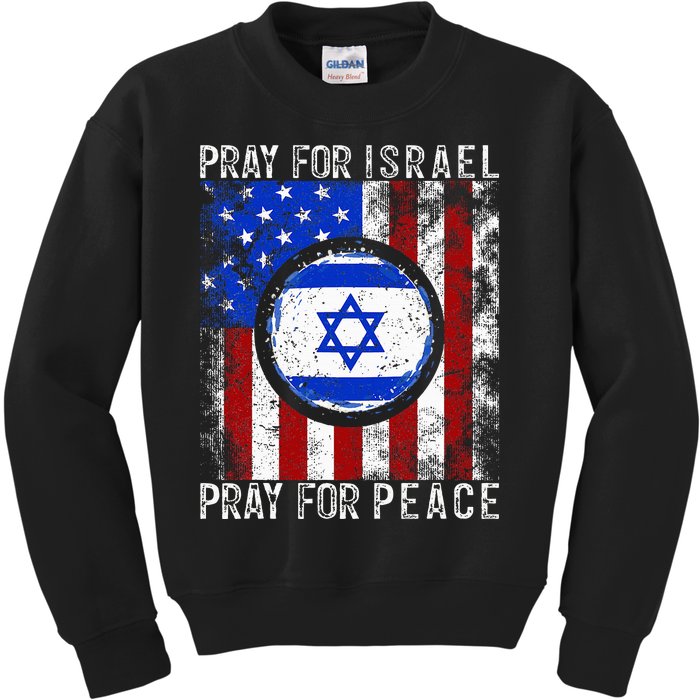 Support Israel I Stand With Israel  Pray For Israel  Kids Sweatshirt