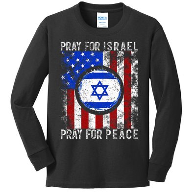 Support Israel I Stand With Israel  Pray For Israel  Kids Long Sleeve Shirt