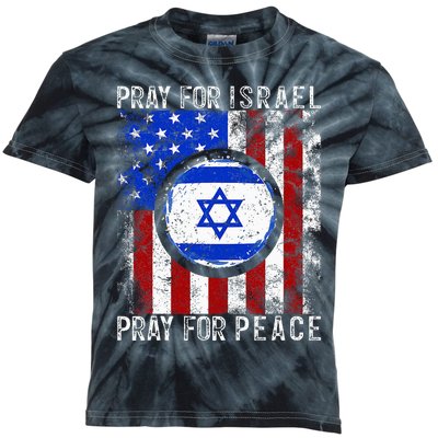 Support Israel I Stand With Israel  Pray For Israel  Kids Tie-Dye T-Shirt