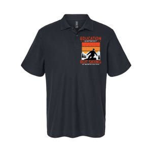 Skiing Is Importanter Funny But Skiing Softstyle Adult Sport Polo