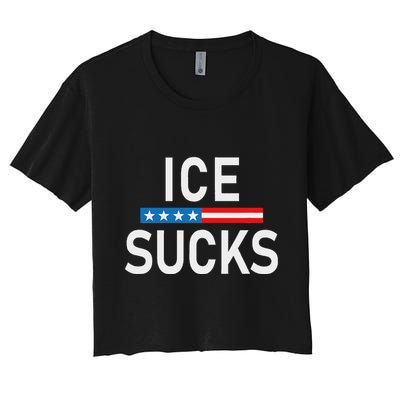 Support Immigrants Ice Sucks Crop Top
