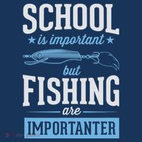 School Is Important But Fishing Is Importanter Premium T-Shirt