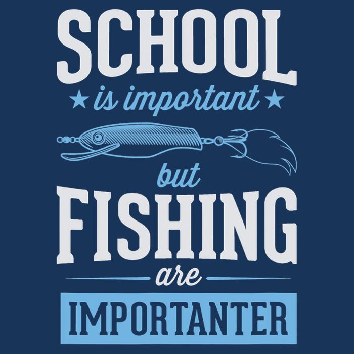 School Is Important But Fishing Is Importanter 25L Jumbo Tote