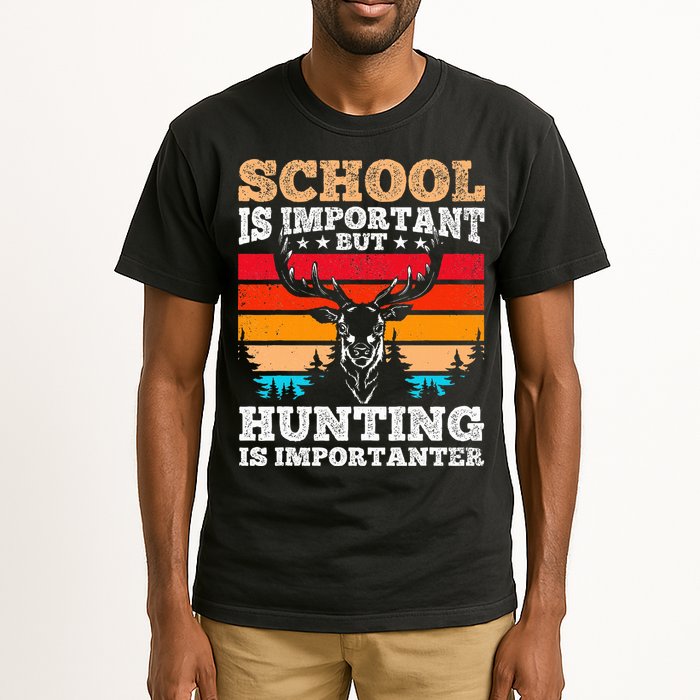 School Is Important But Hunting Is Importanter Hunting Tall T-Shirt