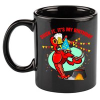 Suck It It's My Birthday Funny Crawfish Boil Birthday 11oz C Handle Ceramic Mug