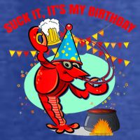 Suck It It's My Birthday Funny Crawfish Boil Birthday Pom Pom 12in Knit Beanie