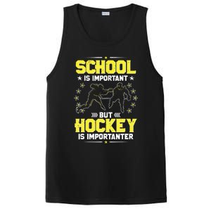 School Is Important, But Hockey Is Importanter Hockey Tee PosiCharge Competitor Tank