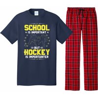 School Is Important, But Hockey Is Importanter Hockey Tee Pajama Set