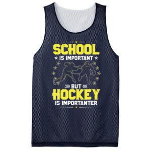 School Is Important, But Hockey Is Importanter Hockey Tee Mesh Reversible Basketball Jersey Tank