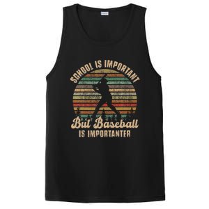 School Is Important But Baseball Is Importanter For Kids PosiCharge Competitor Tank