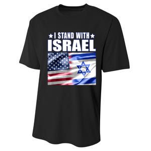 Support Israel I Stand With Israel Us Israel Flag Combined Performance Sprint T-Shirt