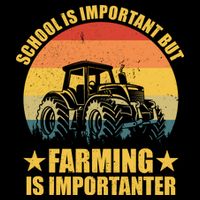 School Is Important Farming Is Importanter Flatbill Hat