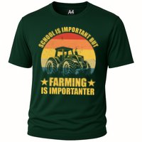 School Is Important Farming Is Importanter Cooling Performance Crew T-Shirt