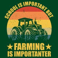 School Is Important Farming Is Importanter Button