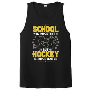 School Is Important But Hockey Is Importanter Hockey Tee PosiCharge Competitor Tank