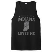 Someone In Indiana Loves Me Heart Vintage State PosiCharge Competitor Tank