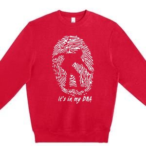 Skateboarding ItS In My Dna Gift For Skaters Premium Crewneck Sweatshirt