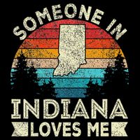 Someone In Indiana Loves Me Retro Indiana City Backpack