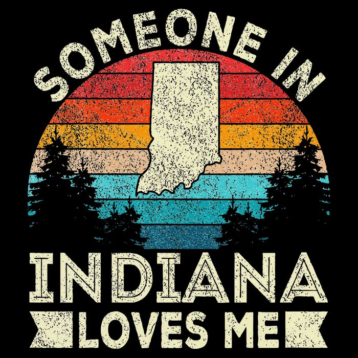 Someone In Indiana Loves Me Retro Indiana City Backpack