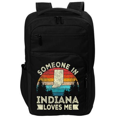 Someone In Indiana Loves Me Retro Indiana Impact Tech Backpack