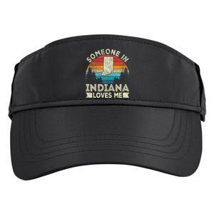 Someone In Indiana Loves Me Retro Indiana Adult Drive Performance Visor